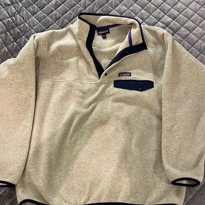 Patagonia Synchilla Fleece Snap T Pullover Oatmeal